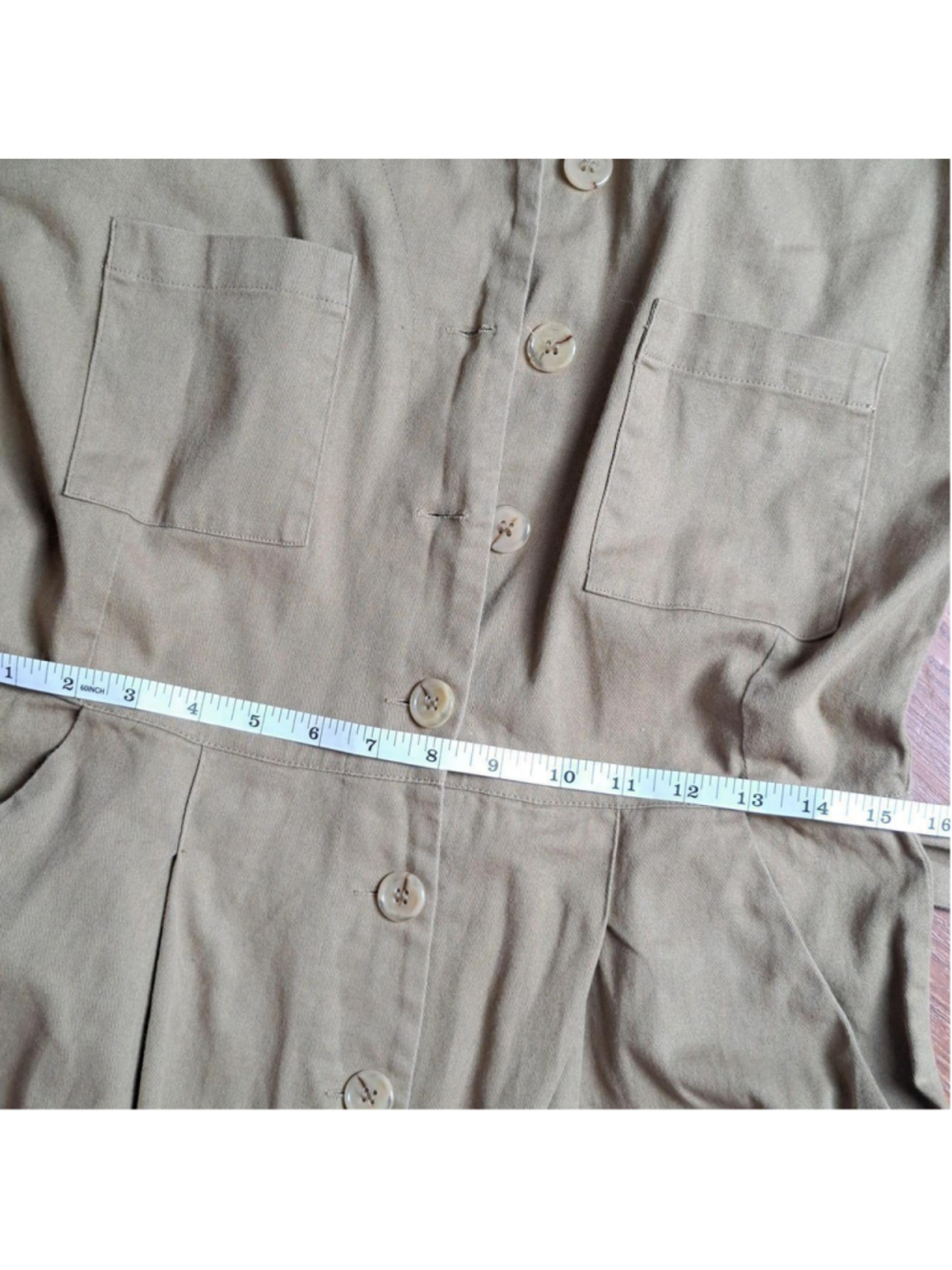 ASOS Khaki Utility Belted Jumpsuit Size 6 NWOT - Picture 5 of 8